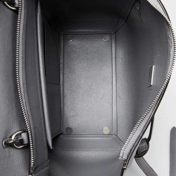 Celine Grey Smooth Leather Mini Belt Bag - Picture 9 of 11